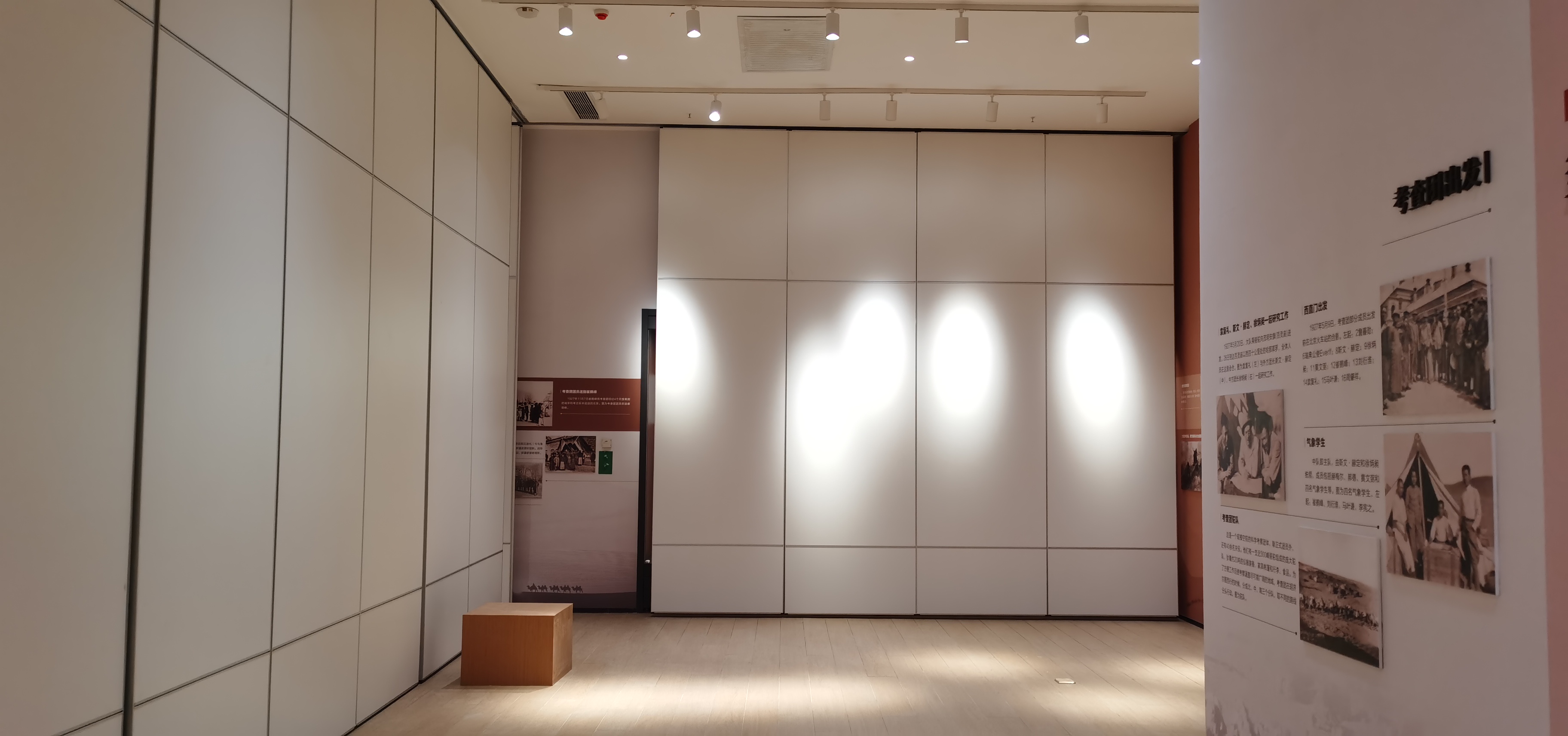 新疆龟兹博物馆活动隔断案例-展览馆移动隔断项目